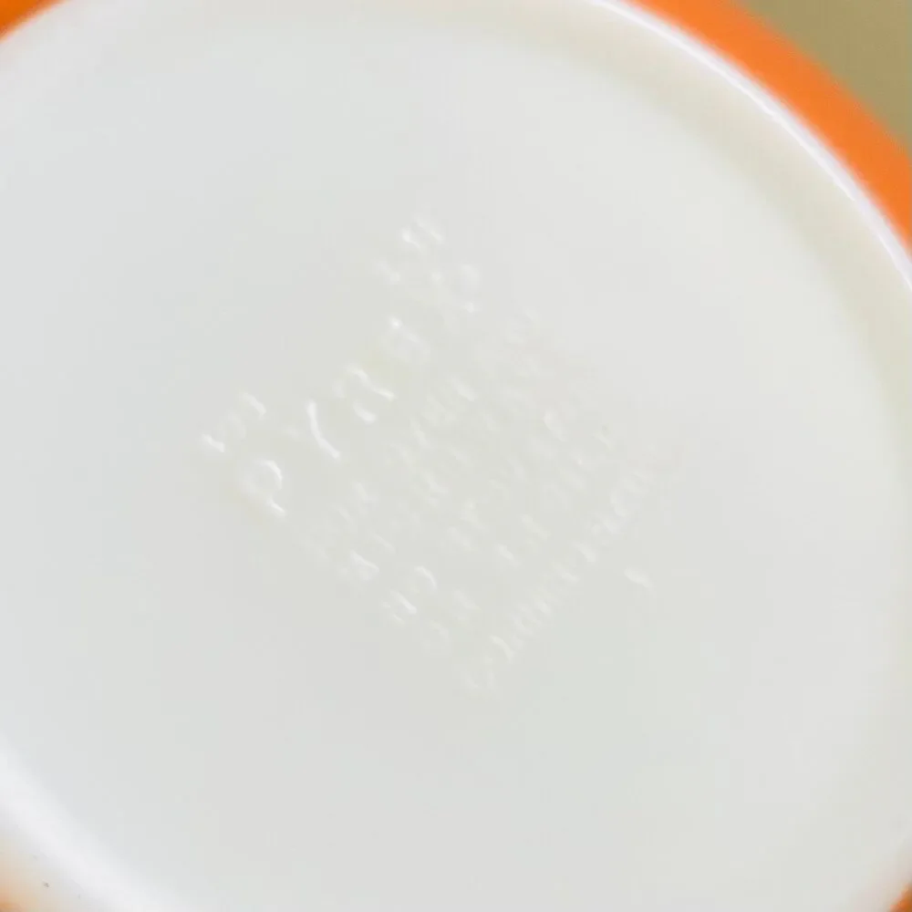 PYREX Rust Orange Autumn Harvest White Wheat Stalks 403 Mixing Bowl 2.5 L